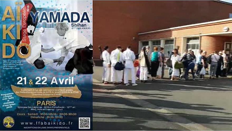 Stage Européen d'Aïkido organisé par la FFAB avec YAMADA Shihan les 21 et 22 avril 2018 à Paris @Localinfo.fr